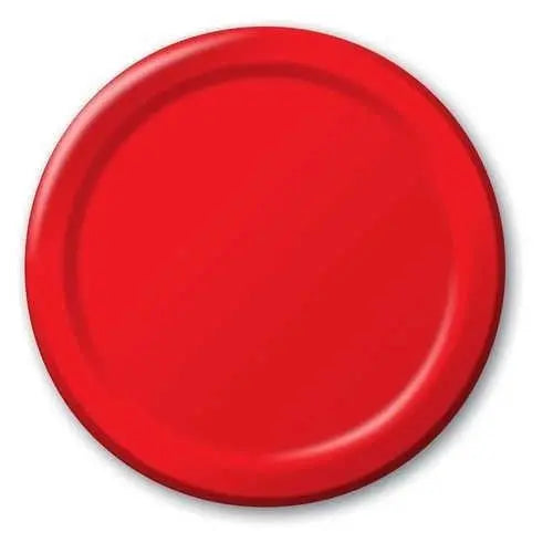 Creative Converting 10" Round Red Paper Plates Creative Converting