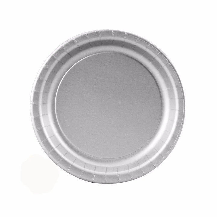 Creative Converting 10" Round Silver Paper Plates Creative Converting