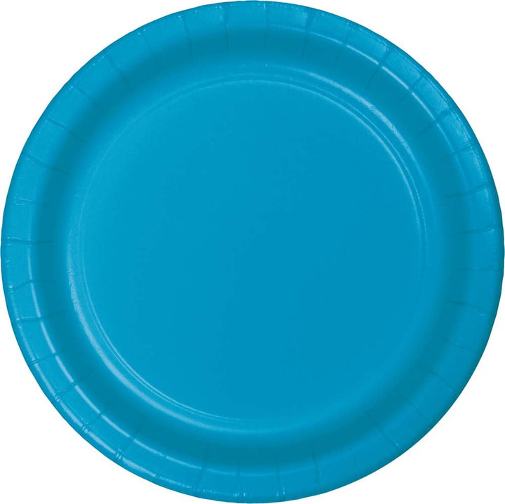 Creative Converting 10" Round Turquoise Paper Plates Creative Converting