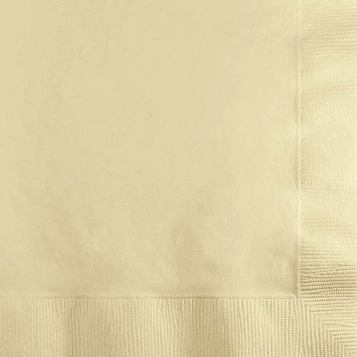 Creative Converting 10" X 10" Ivory Beverage Napkins Creative Converting
