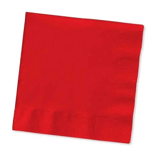 Creative Converting 10" X 10" Red Beverage Napkins Creative Converting