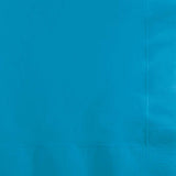 Creative Converting 10" X 10" Turquoise Beverage Napkins