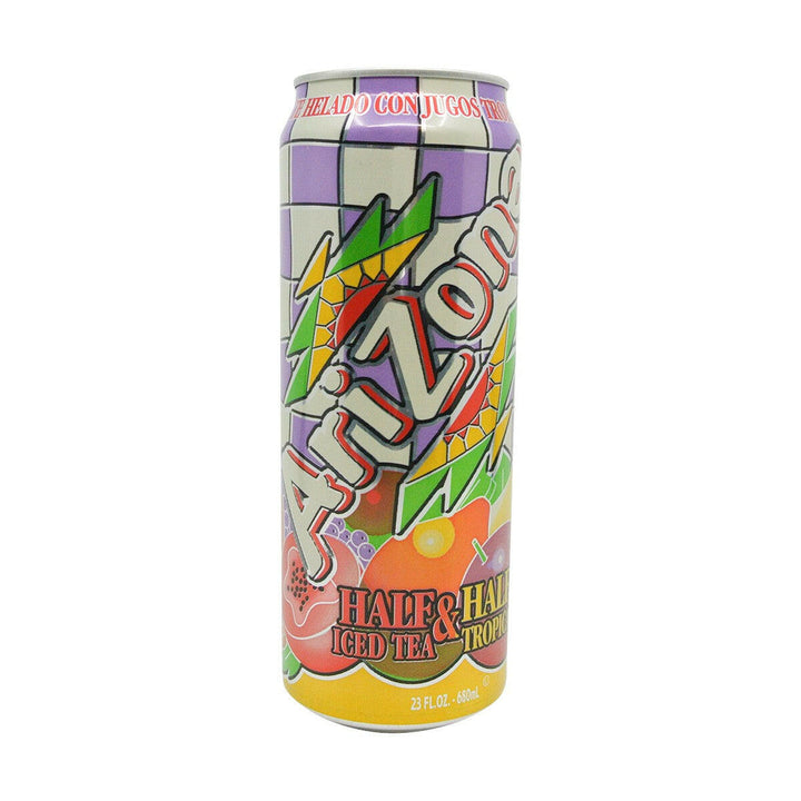 Arizona Half and Half Tropical Iced Tea 23 oz Cans 24/Case Arizona