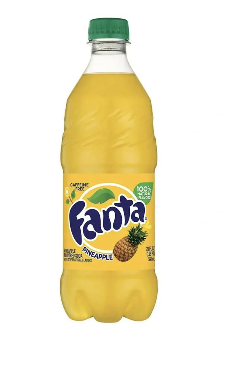 Fanta Pineapple 20 oz Bottles 24/Pack Coca-Cola