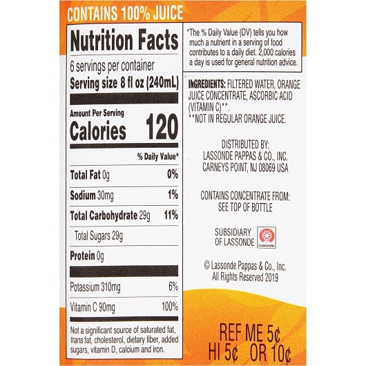 Ruby Kist 6000845RK 48 oz Orange Juice Ruby Kist