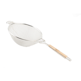 Tablecraft 1022 10.25" Reinforced Double Mesh Strainer Flat
