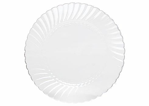 10.25" Clear Classicware Heavy Duty Plates CW10144CL