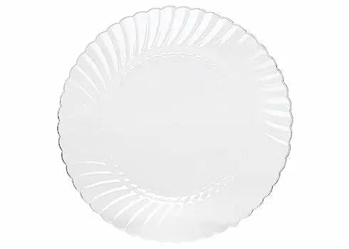 10.25" Clear Classicware Heavy Duty Plates CW10144CL