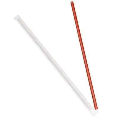 Cell-O-Core 10.25" Wrapped Giant Red Straws 1200/Case Cell-O-Core
