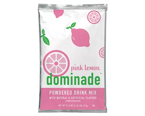 Dominade 21.6 oz Powdered Pink Lemonade Drink Mix
