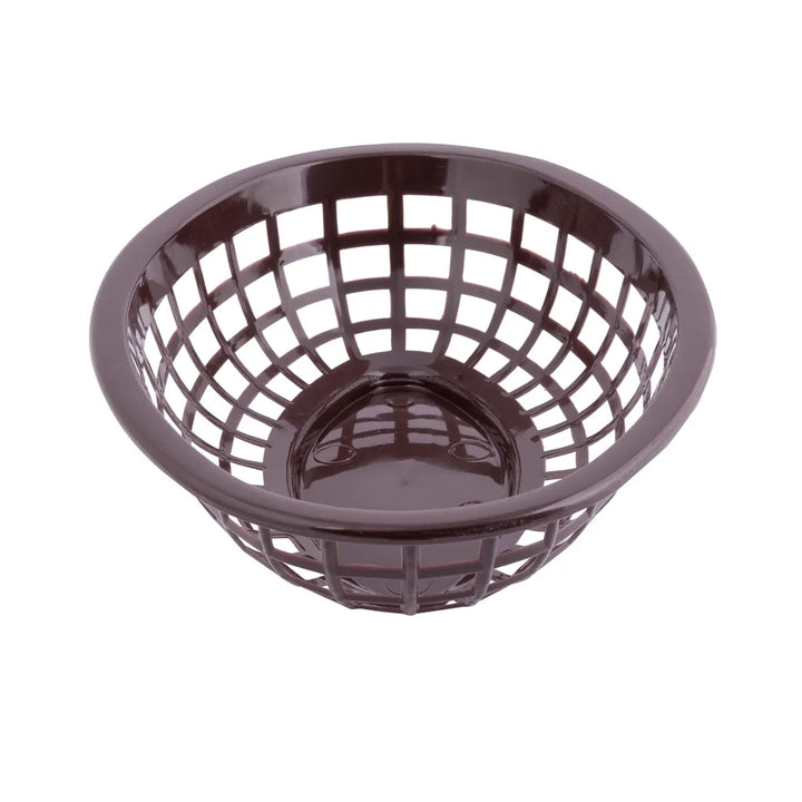 Tablecraft 1071BR 8" Oval Brown Plastic Basket Tablecraft