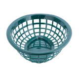 Tablecraft 1071FG 8" Oval Forrest Green Plastic Basket