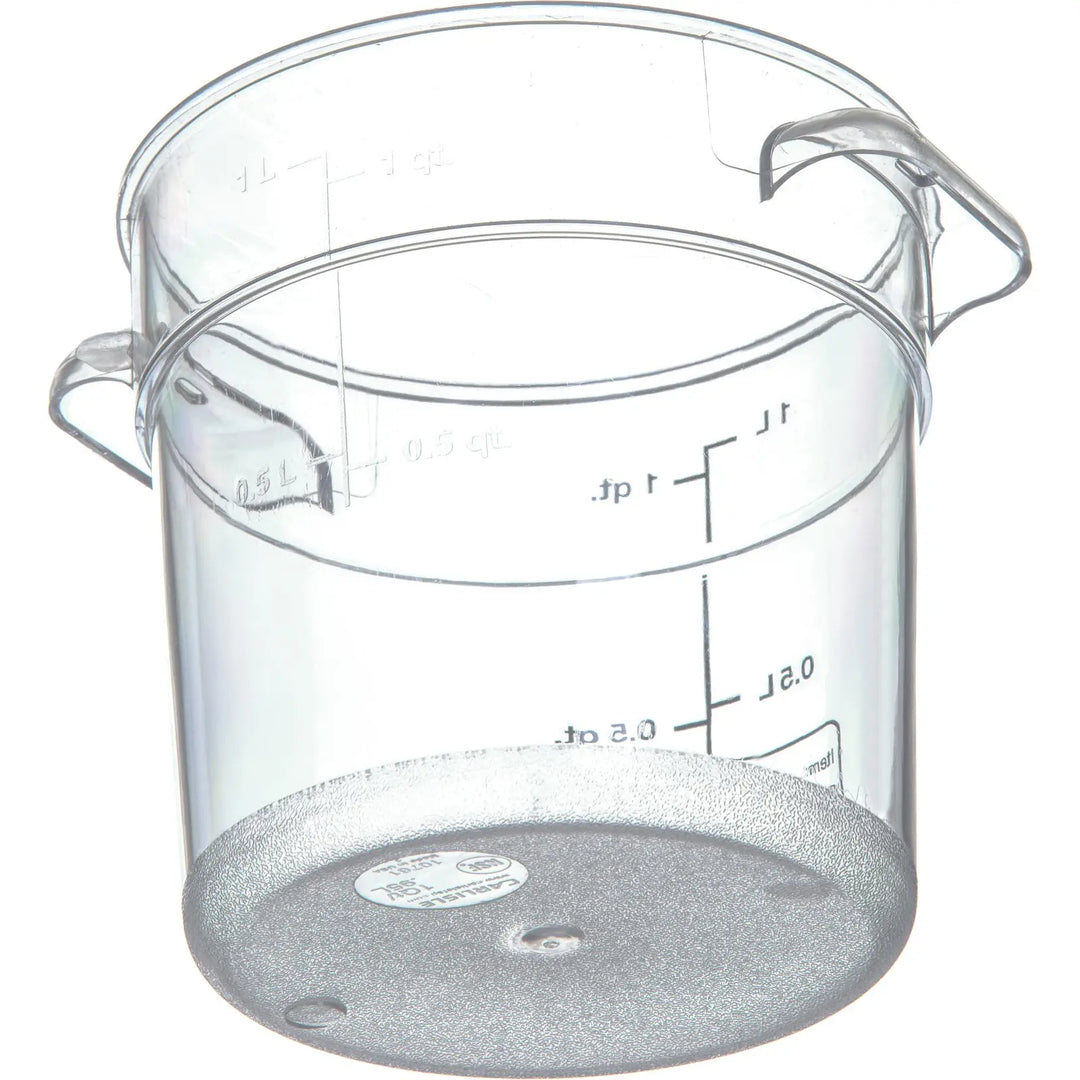 Carlisle 1076107 1 Qt Round Clear Container Storplus Carlisle