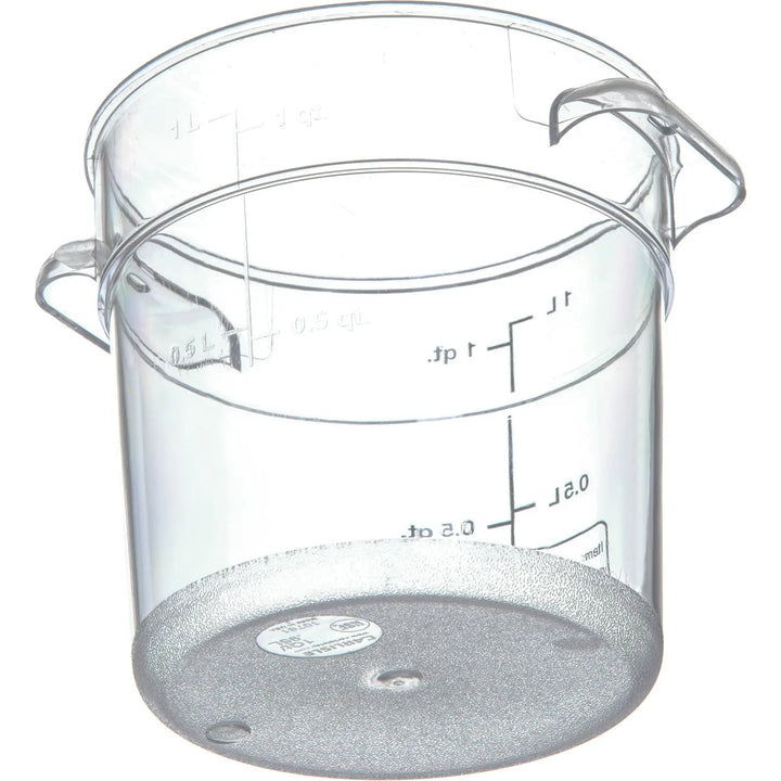 Carlisle 1076107 1 Qt Round Clear Container Storplus Carlisle
