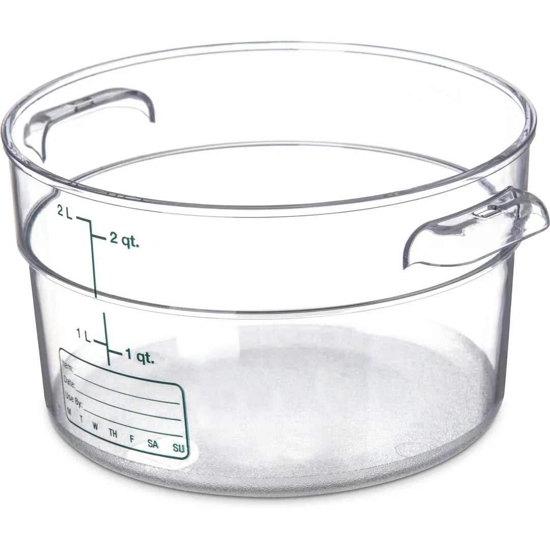 Carlisle 2 Qt Round Clear Container Storplus (10763-07) Carlisle