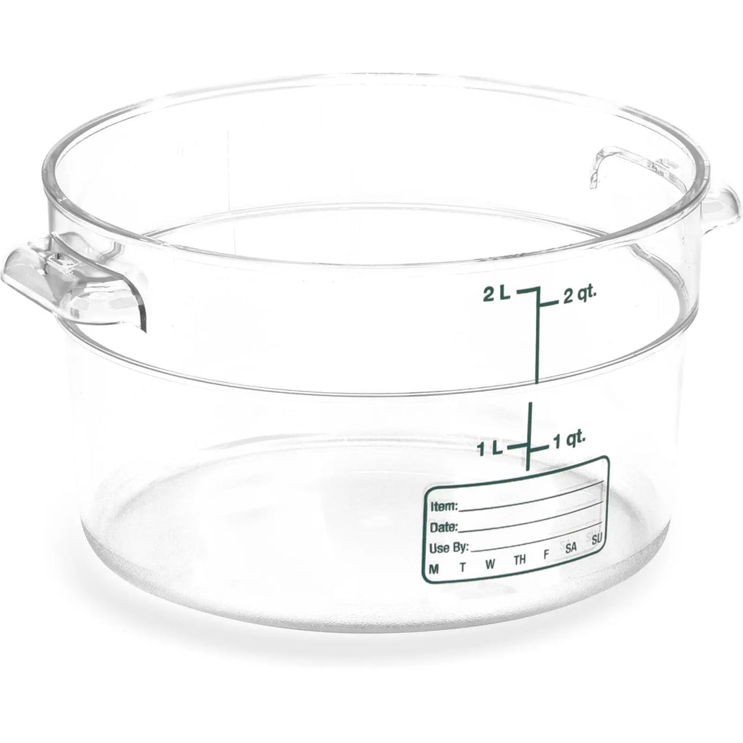 Carlisle 2 Qt Round Clear Container Storplus (10763-07) Carlisle