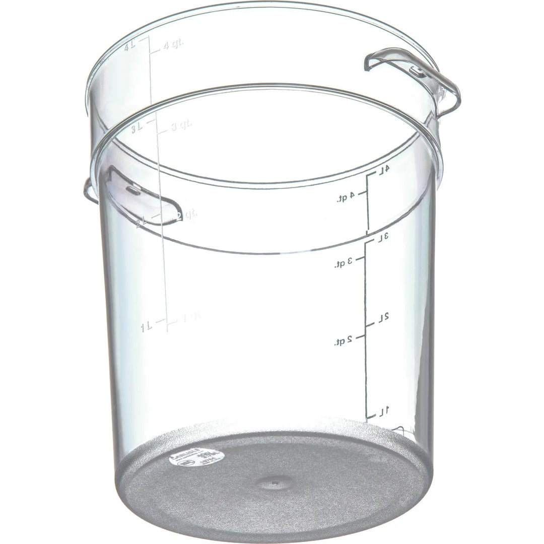 Carlisle 1076407 Round Clear Container 4 Quart StorPlus Carlisle
