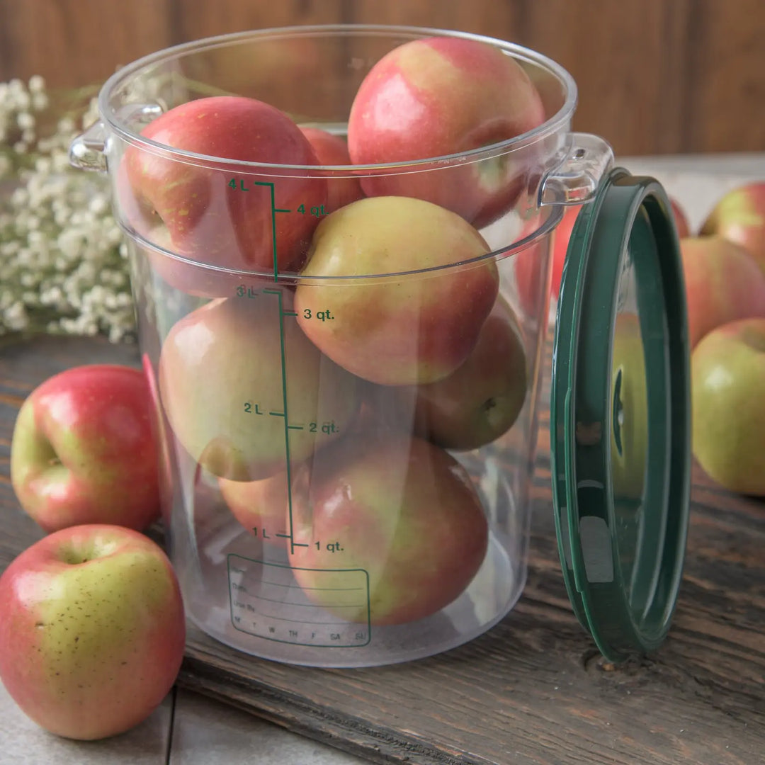 Carlisle 1076407 Round Clear Container 4 Quart StorPlus Carlisle