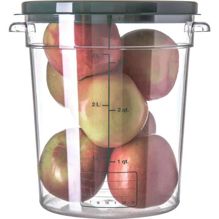 Carlisle 1076407 Round Clear Container 4 Quart StorPlus Carlisle