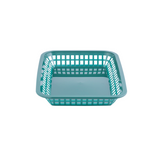Tablecraft 1077FG 10.75" X 7.75" X 1.5" Forest Green Rectangular Basket