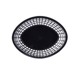 Tablecraft 1084BK 11.75" X 8-7/8" Oval Black Jumbo Basket
