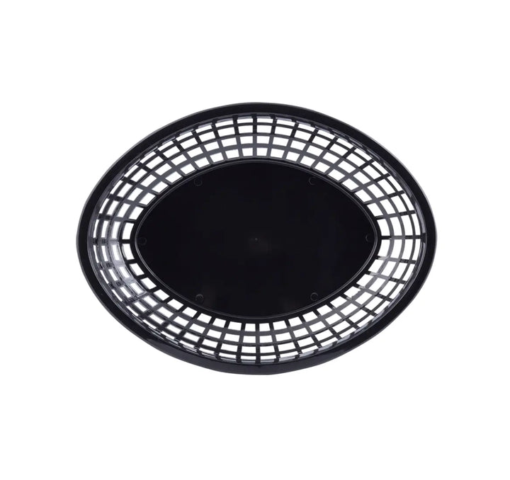 Tablecraft 1084BK 11.75" X 8-7/8" Oval Black Jumbo Basket Tablecraft