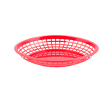 Tablecraft 1084R 11.75" X 8-7/8" Oval Red Jumbo Basket
