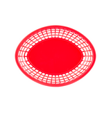 Tablecraft 1084R 11.75" X 8-7/8" Oval Red Jumbo Basket