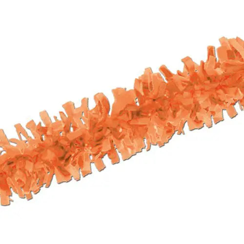 Paper Fantasies Orange Tissue Garland 11.5 ft