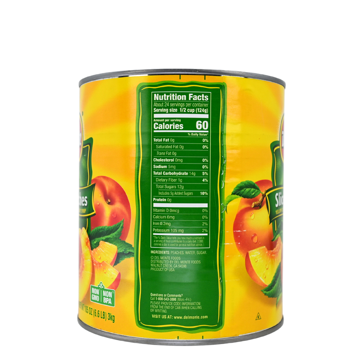 Sliced Peaches in Light Syrup 106 oz (#10 Can)