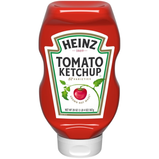 Heinz 20 oz Tomato Ketchup (Upside Down Plastic Bottle)