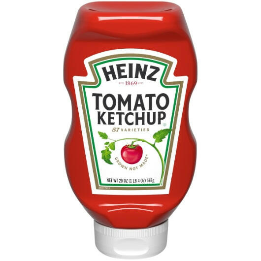 Heinz 20 oz Tomato Ketchup (Upside Down Plastic Bottle) Heinz