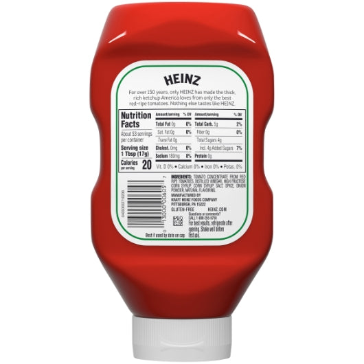 Heinz 32 oz Tomato Ketchup (Upside Down Plastic Bottle)