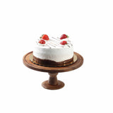 Tablecraft 11441 6" Acacia Cake Stand
