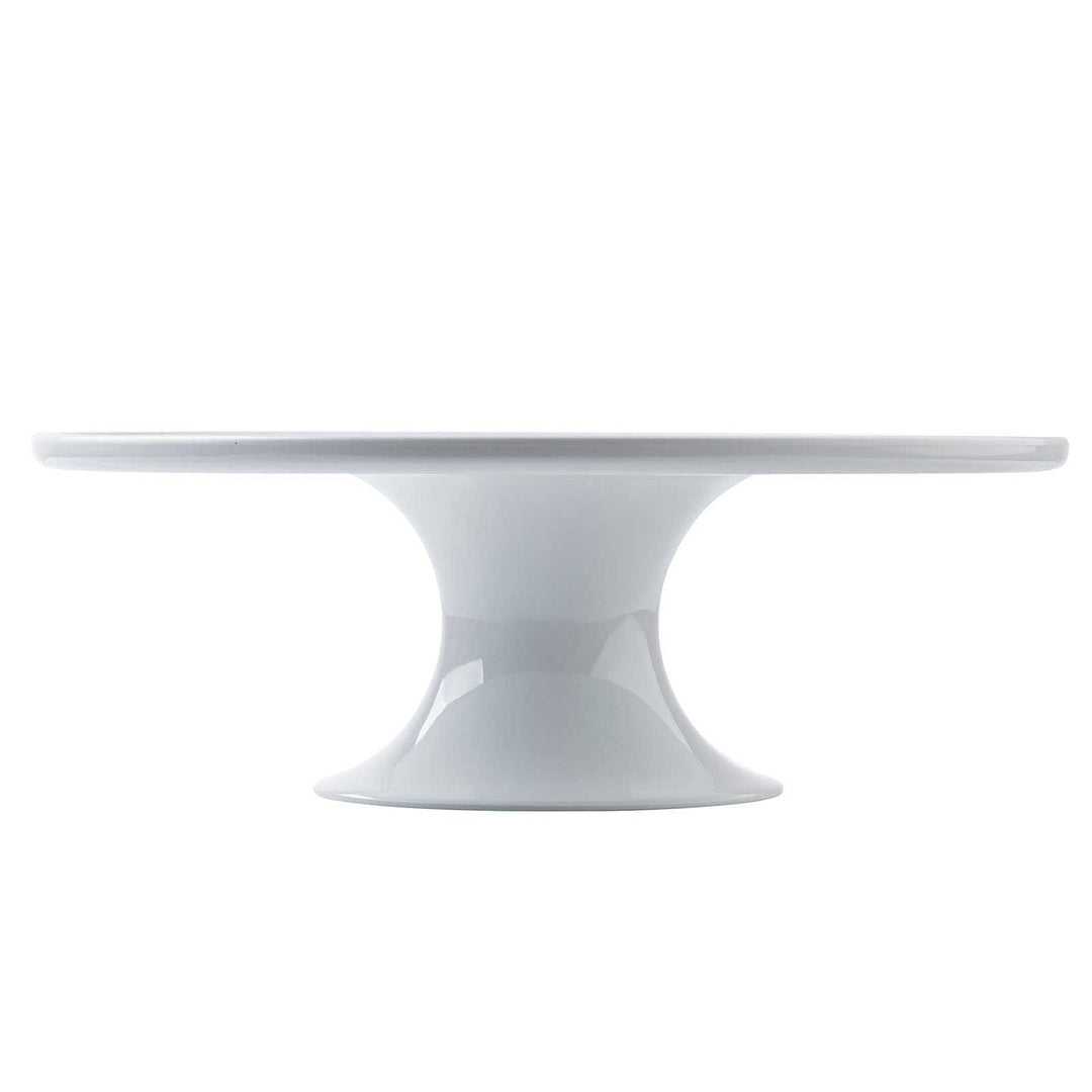 Tablecraft 11489 White Round Melamine 11.5" Cake Stand