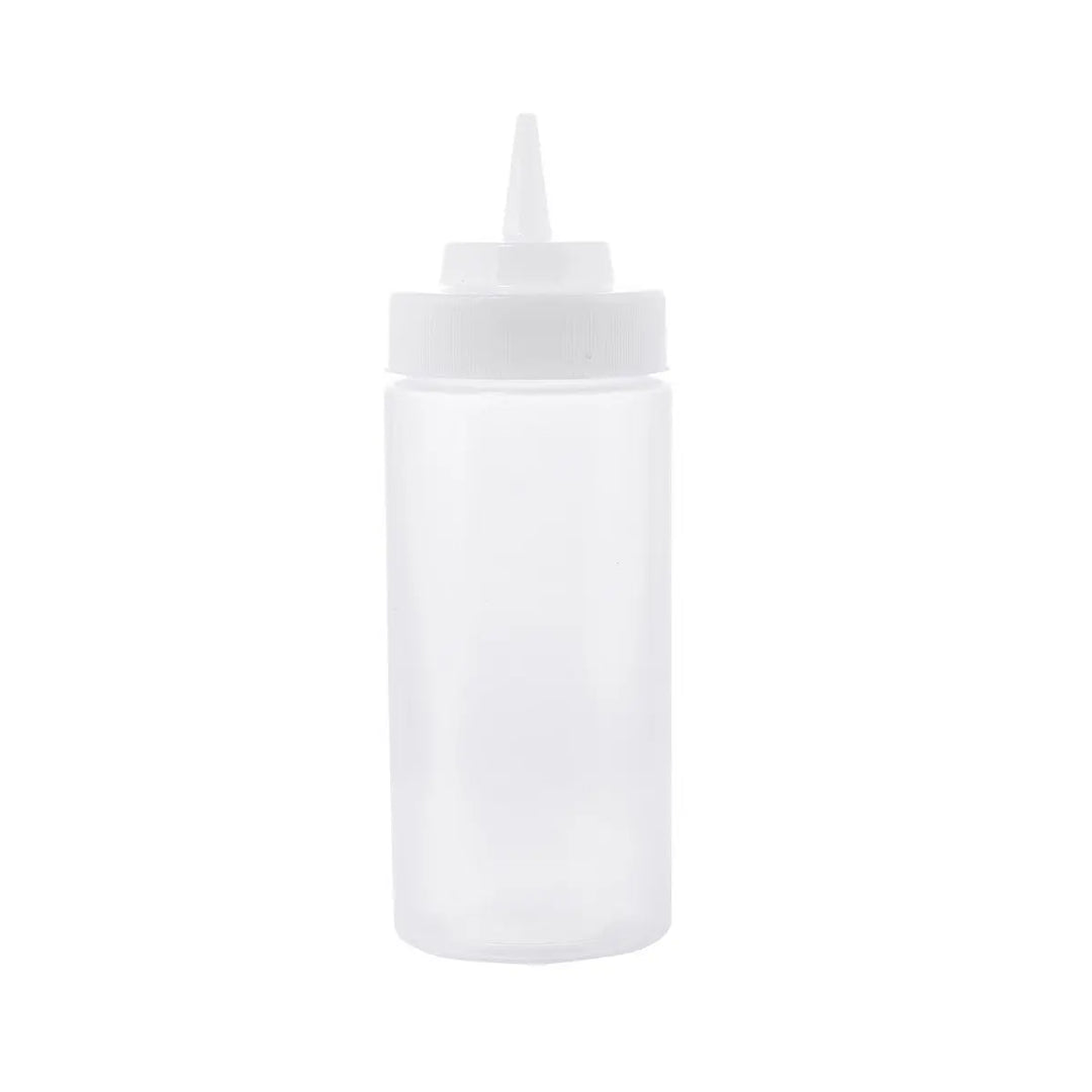 Tablecraft 11663C 16 Oz Natural Wide Mouth Squeeze Dispenser