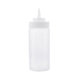 Tablecraft 11663C 16 Oz Natural Wide Mouth Squeeze Dispenser