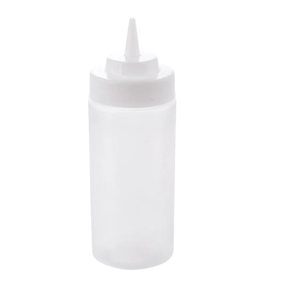 Tablecraft 11663C 16 Oz Natural Wide Mouth Squeeze Dispenser