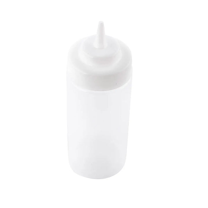 Tablecraft 11663C 16 Oz Natural Wide Mouth Squeeze Dispenser