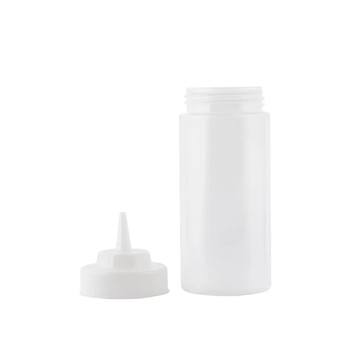 Tablecraft 11663C 16 Oz Natural Wide Mouth Squeeze Dispenser
