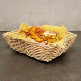 Tablecraft 1172W 9"X6"X2.5" Rectangular Natural Handmade Basket