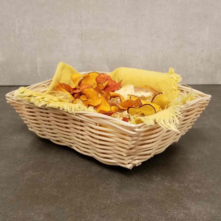 Tablecraft 1172W 9"X6"X2.5" Rectangular Natural Handmade Basket