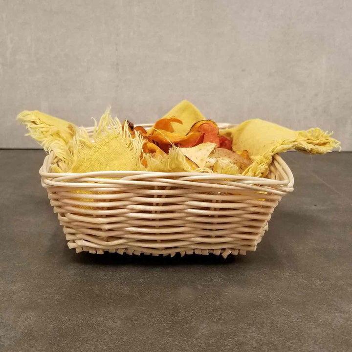 Tablecraft 1172W 9"X6"X2.5" Rectangular Natural Handmade Basket
