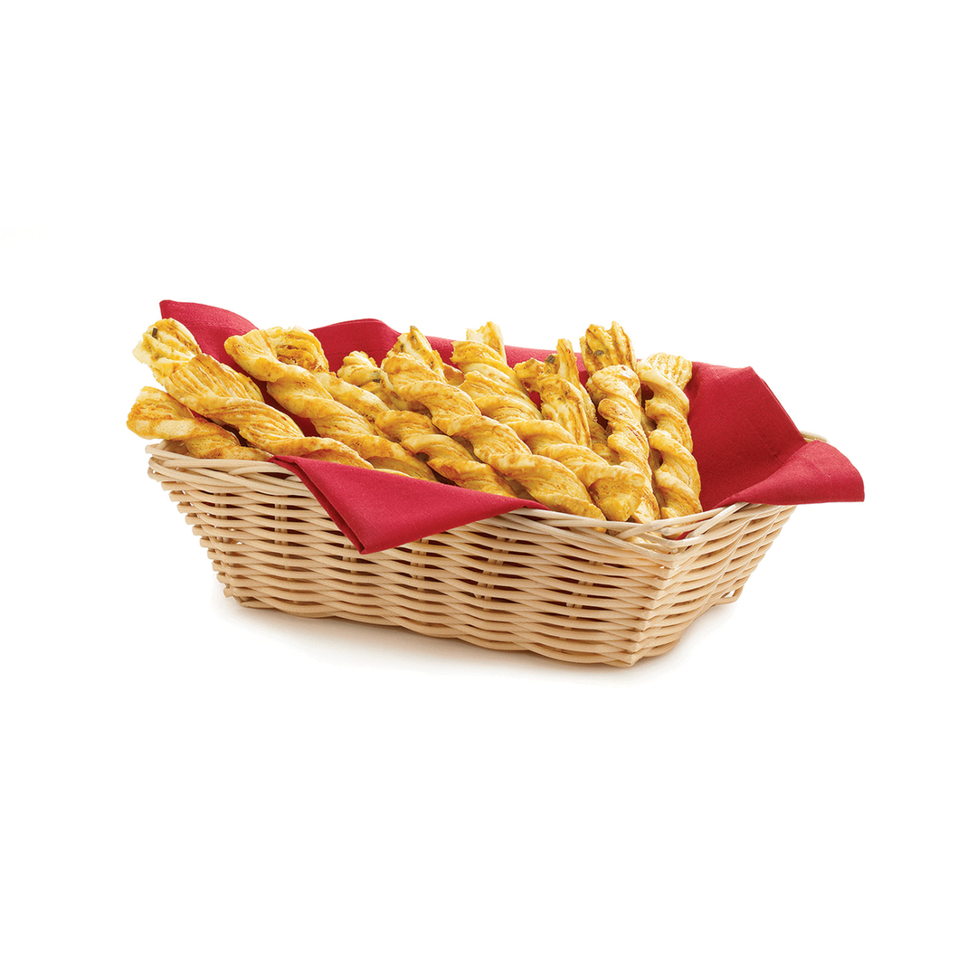 Tablecraft 1172W 9"X6"X2.5" Rectangular Natural Handmade Basket