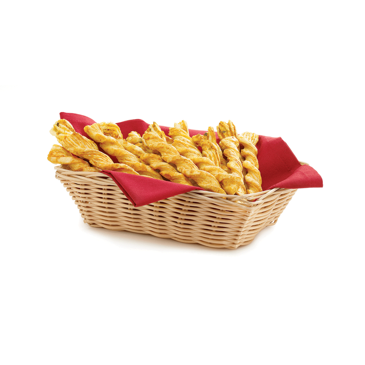 Tablecraft 1172W 9"X6"X2.5" Rectangular Natural Handmade Basket