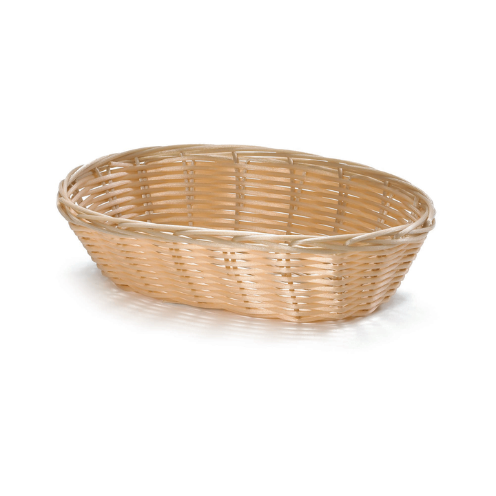 Tablecraft 1174W 9"X6"X2.5" Oval Natural Handmade Basket