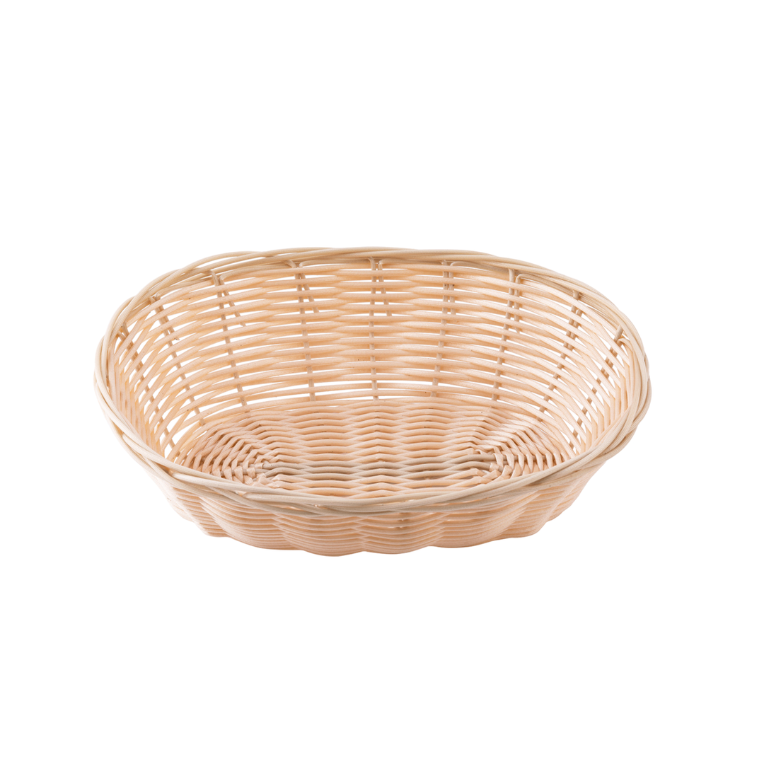 Tablecraft 1174W 9"X6"X2.5" Oval Natural Handmade Basket