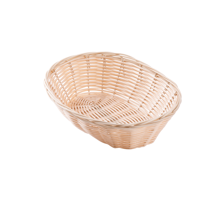 Tablecraft 1174W 9"X6"X2.5" Oval Natural Handmade Basket