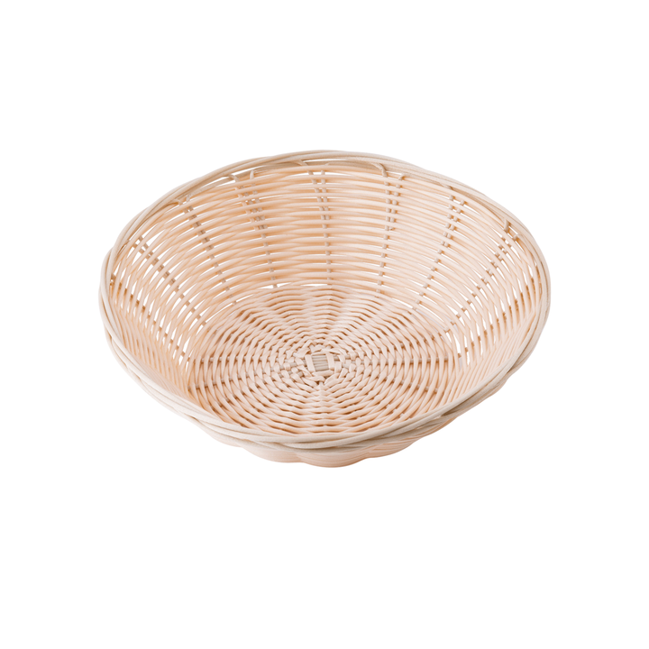 Tablecraft 1175W 8.5" Round Natural Handmade Basket Tablecraft