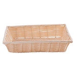 Tablecraft 1188W 14X10X3 Rectangular Woven Basket